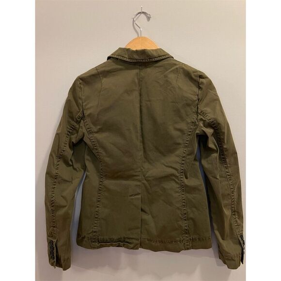 J. Crew Women's Broken-In Chino Twill Jacket Size 2 Green - Picture 4 of 5